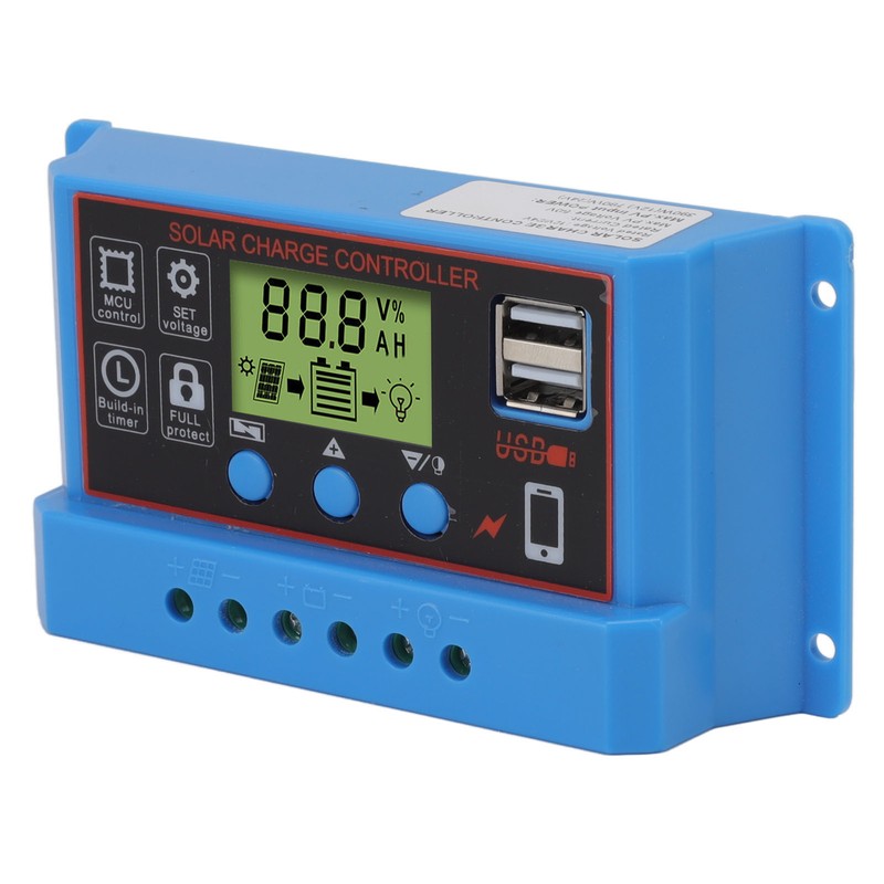 12V 24V Solar Charge Controlle LCD Display Solar Panel Controller