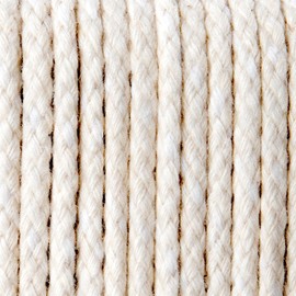 Rope & Cord Diamond Braid Cotton Awning Cord – 1/8" Super Soft Cotton Rope – Perfect for Tents, Awnings, Flagpoles, and More!