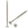 Cauldham Satin Nickel Wood Screws #9 x 3 Inch for