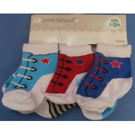Cribmates Infant Socks. 6-12 months  # CM31607  Assorted Colors   NEW