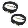 Yueyinpu Pack of 2 Guitar Cables 1/4 Inch Instrument Cable