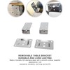 Aramox 1 Pair Removable Table Mount, Marine Stainless Steel Desk