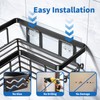 YASONIC Corner Adhesive Shower Caddy, with Soap Holder and 12
