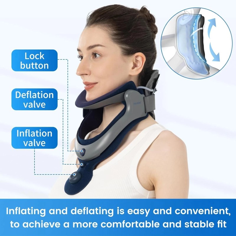 Velpeau Neck Brace for Neck Pain and Support, Soft Cotton