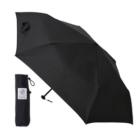 Moon Bat urawaza Folding Umbrella, Solid Color, 3 Seconds Folding Umbrella, Black
