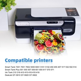 31 32XL Compatible Refill Ink Bottle Replacement for HP 32XL Color 1VV24AN 1VU26AN 1VU27AN 1VU28AN for HP Smart Tank Plus 551 555 651 655 (3-Pack, 100ML)