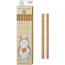 Mitsubishi Pencil K56394B Hahatoko 4B Hahatoko Cat 1 Dozen