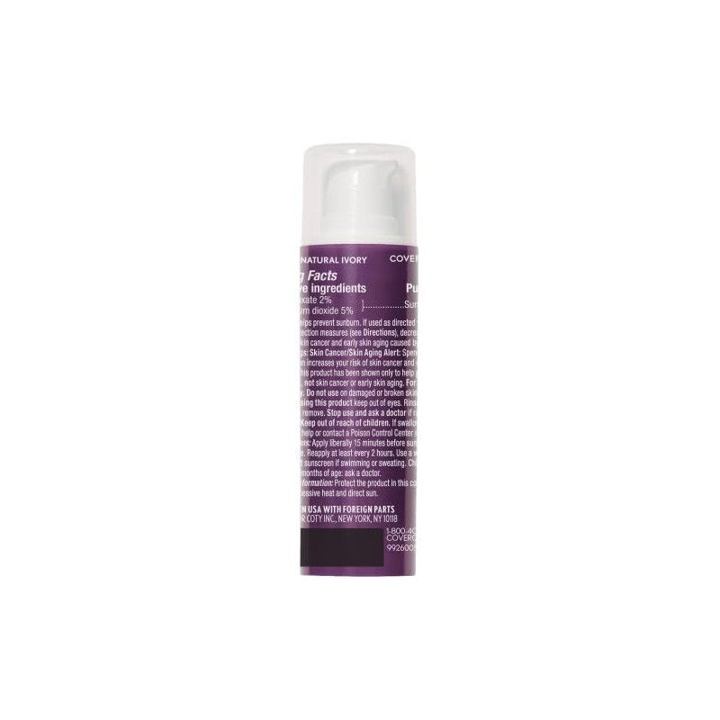 COVERGIRL Advanced Radiance Age Defying Foundation Makeup Natural Ivory, 1