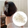PACKOVE 2Pcs Butterfly Hair Claw Clips Non Slip Rhinestone Hair