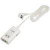 OHM HS-T215U2-W 00-2000 2 Gang 1.5m Tap with 2USB 2.4A