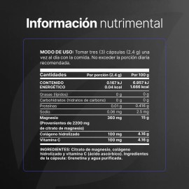 Citrato De Magnesio De 120 Cápsulas Magnesium Citrate B Life