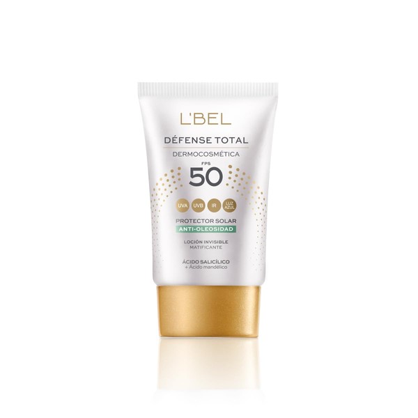 L'BEL - Défense Total Protector Solar Antioleosidad 30ml, Reduce Oleosidad,
