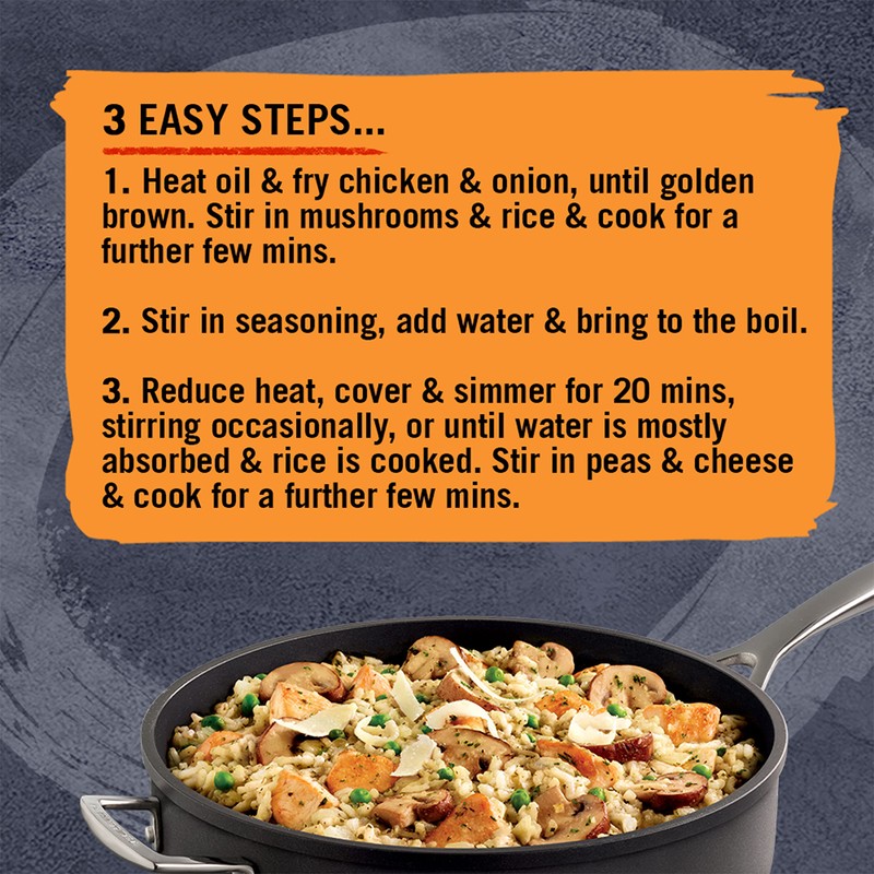 Schwartz One Pan Italian Chicken Risotto Recipe Mix, 28g