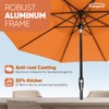 Tempera 9ft Patio Market Outdoor Table Umbrella with Auto Tilt
