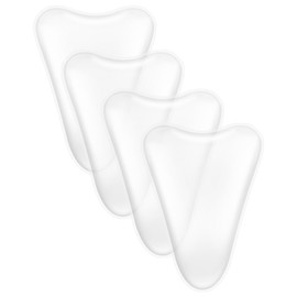 CICKEE Camel Toe Concealer Reusable - Silicone Camel Toe Prevention Underwear for Women Cameltoe Hider Cover Insert Pad Guard Stopper for Yoga Swimsuit Leggings Activewear Bikini - 4 Pack Transparent