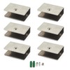 Glass Clamp Bracket 6-10mm Stainless Steel Glass Shelf Clips Wall