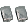 Set of 2 Etched Rectangular Pocket Purse Pill Box &