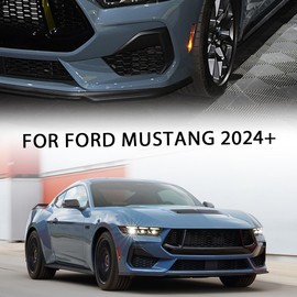 Jogon Front Bumper Air Duct Vent Cover for Ford Mustang S650 GT 2024 2025 Front Intake Grille Lower Trim, Replacement