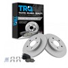 TRQ Rear Ceramic Disc Brake Pads & G-Coated Rotors Kit