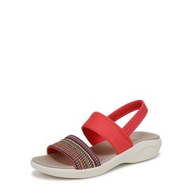 BZees Womens Cali Sandal Coral Beach Multi 7.5 M