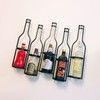LOYALHEARTDY 5 Bottles Creative Wine Bottle Wall Mount Wine Rack