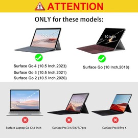 ZenRich Surface Go 4th Generation Case, Surface Go 4 Shockproof Case with Pen Storage, 360° Rotating Stand with Hand Strap and Should, Drop Prevention for Work Sites (Also Compatible with Surface Go