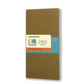Moleskine Chapters Journal Tawny Olive Slim Medium Ruled