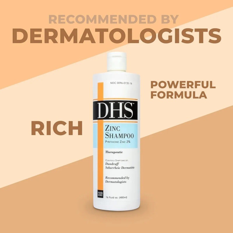 Champú Dhs Zinc Pyrithione 2% Para La Caspa 473 Ml