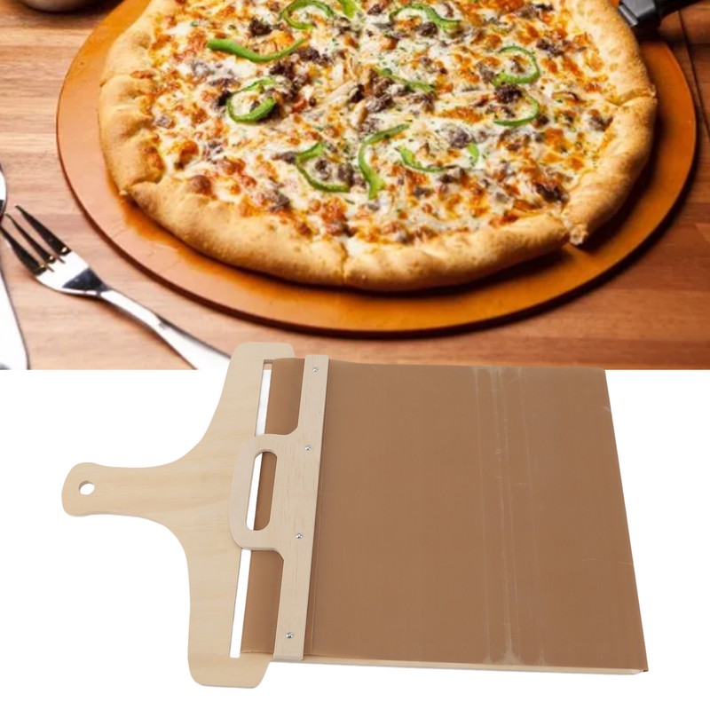 Sliding Pizza Peel with Handle Dishwasherable Easy to Clean Non