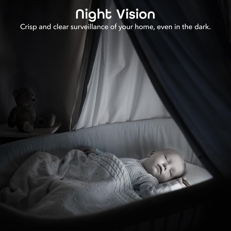 Geeni Scope 2K Auto Tracking Indoor Security Camera, Smart Wi-Fi