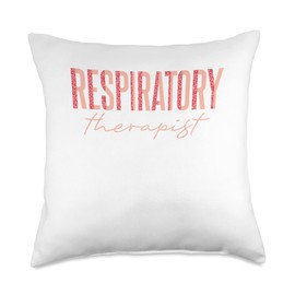 Funny Lung Doctor Respiratory Therapist Gifts Respiratory Therapist Pulmonologist Throw Pillow, 18x18, Multicolor