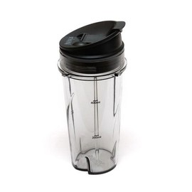 Ninja Blender Cup - 16 oz Single Serve to go Cup with sip and seal Lid - fits QB3000SS and Ninja 2-in-1 QB3000 QB3004 QB3005