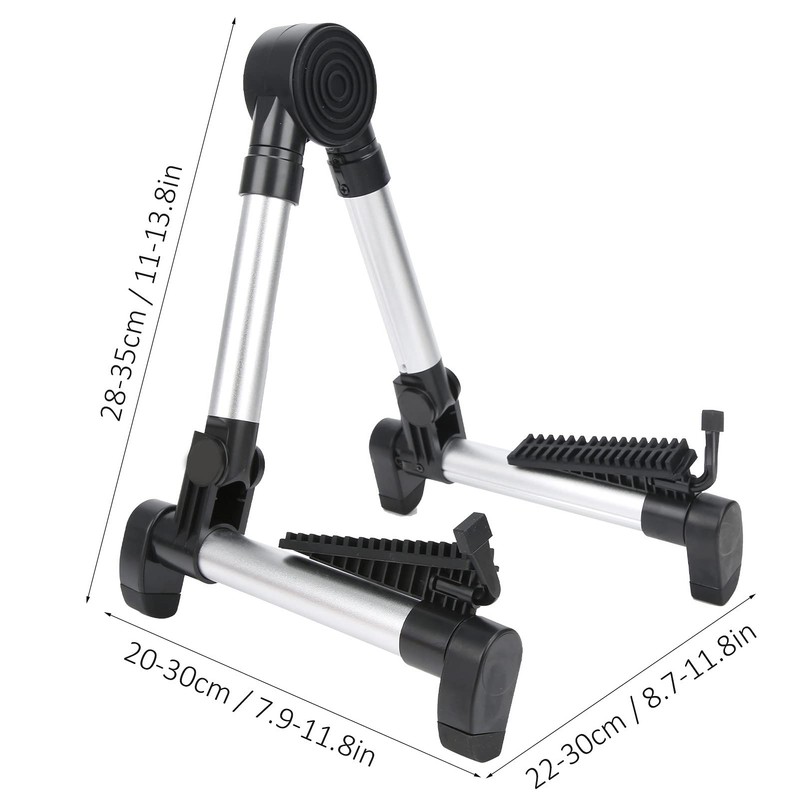 Vertical Guitar Stand, Guitar Display Stand, Foldable Retractable A-Frame Ukulele