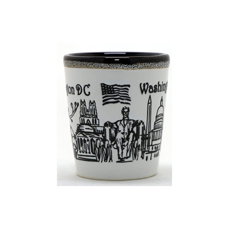 Washington DC Drip Line Vaso de cerámica para chupito