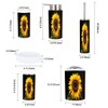XNGJEMVWXO Bathroom Accessory Set 6 Piece Single Sunflower Black Toothbrush