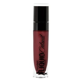 Labial líquido acabado mate de larga duración, No transfiere, Labial Café Subtono Rosa Wet N Wild Megalast Liquid Catsuit Acabado Mate Color Give Me Mocha