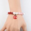 PLITI Ladybug Bracelet - Red, Beaded, Heart Shape - She