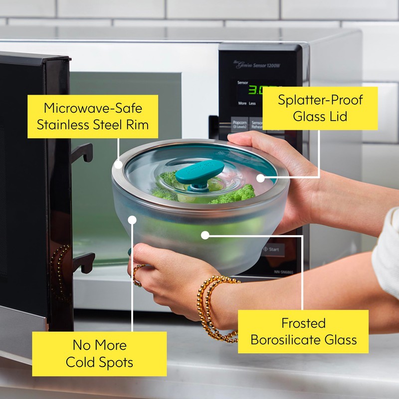 Anyday 4-Pc Microwave Cookware & Glass Food Storage Set with