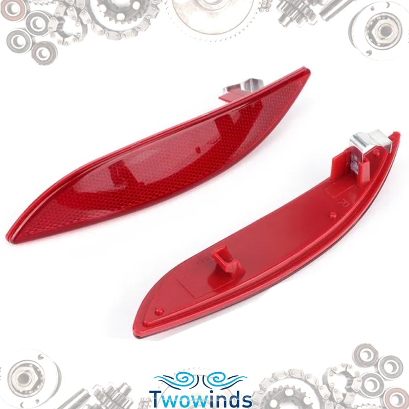 Twowinds Bumper Reflector Compatible with Renault Megane III, Reflectors Reflector