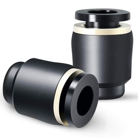 TAILONZ PNEUMATIC 1/4 inch Tube OD Plastic Push-in Connect Tubing Pneumatic Cap Plug Fitting PPF-1/4 (Pack of 10)