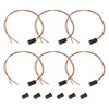 ECSiNG 6pcs Recessed Wired Magnetic Reed Switch Alarm - Embedded
