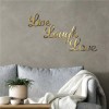 Letter2Word Live Laugh Love Wall Decor, Hand Painted 3D Home