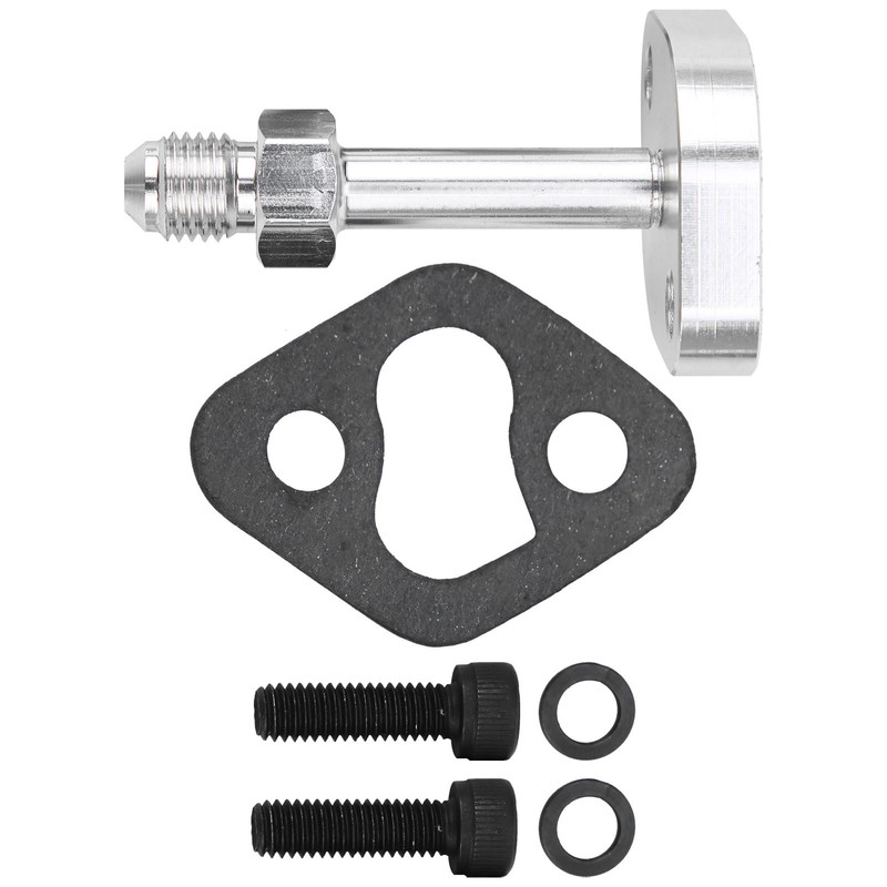 Turbo Oil Water Drain Return Flange Adapter Kit Aluminium Alloy