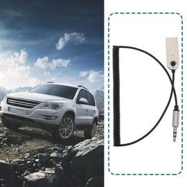 eMagTech Bluetooth 5.3 Aux Audio Adapter USB 3.5 mm Receiver Built-in Microphone for Hands-Free Calling Compatible with Car Audio and Home Audio Systems
