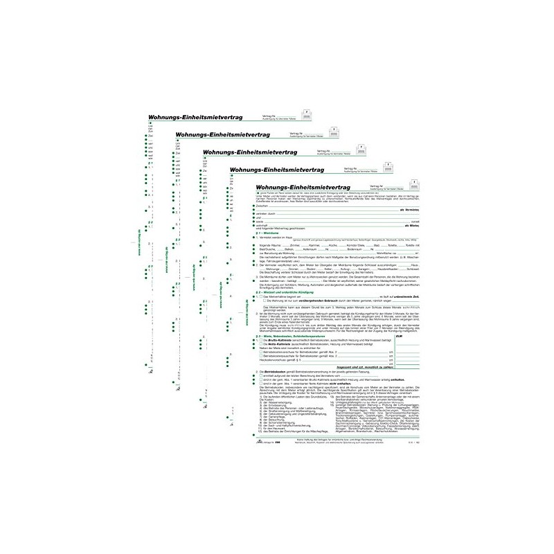 Rental Agreement RNK Tested (Pack of 5, Apartment)