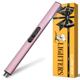 Candle Lighter Christmas Stocking Stuffer Gifts for Her Him Wife Girlfriend Rechargeable Electric Long Lighters for Kitchen Home Camping Gift for Women Men Adults