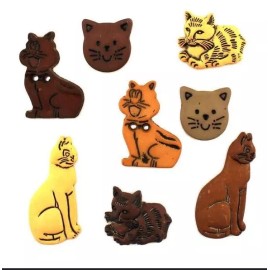Buttons Galore 50+ Assorted PETS Dogs Cats Theme Buttons for Sewing & Crafts