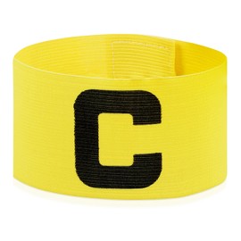 Generic Soccer Captain Arm band Football Player Armband Adjustable Armband Outdoor Football Player Bands for Sport Players, Yellow, 0U159259GA