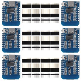 Pack of 6 Development Board Type-C USB NodeMcu Mini Wireless D1 Module for ESP8266 ESP-12F 4M Bytes WLAN WiFi Internet Development Board Compatible with Arduino Brand: AITRIP