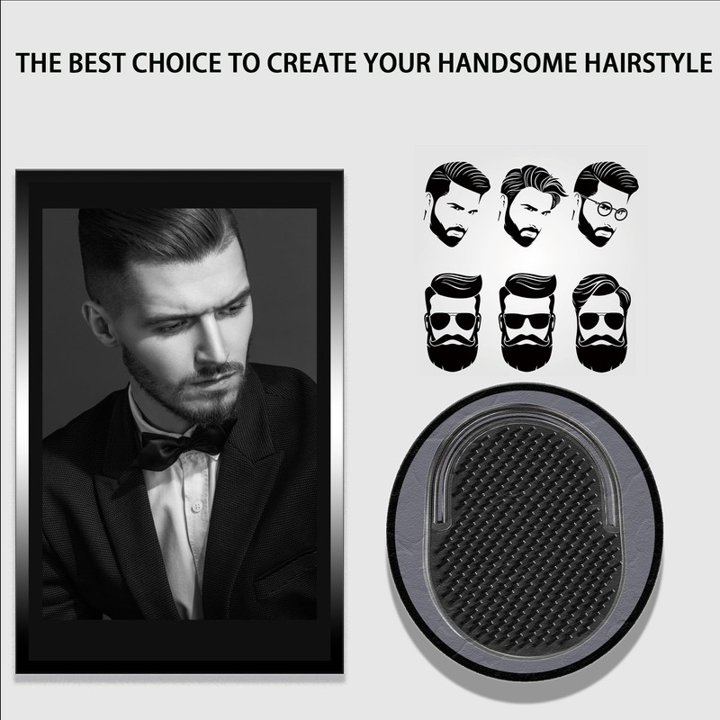6 Pack Palm Comb For Men,Finger Shampoo Comb Pocket Brush,Suitable